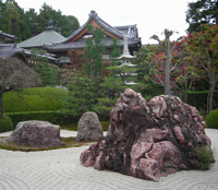 Jardin Japon Rocher Pavillon