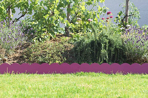 5 bordure de jardin en acier fushia ondulee 2 