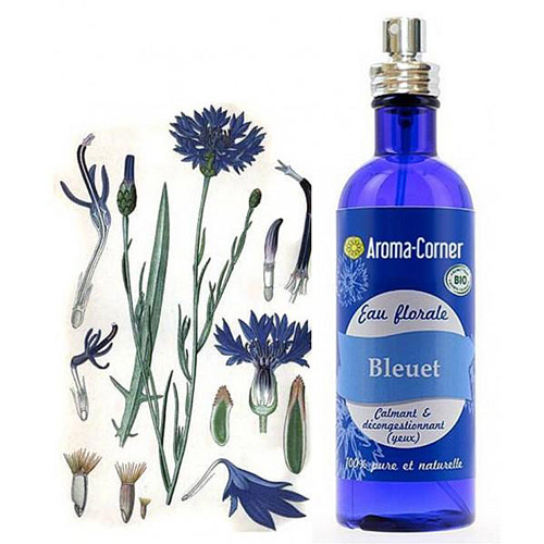 eau florale de bleuet bio