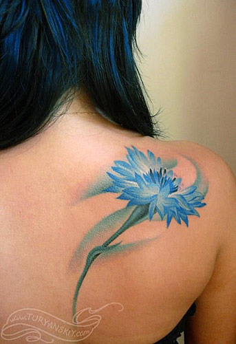 Bleuet tatouage