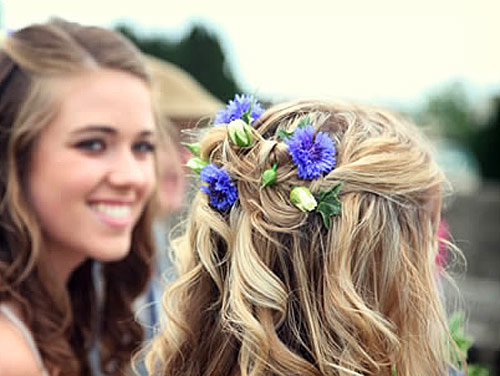 Bleuet Cheveux fille