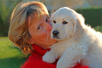 Femme Chien Golden Retriever Mioulane MAP 5614798
