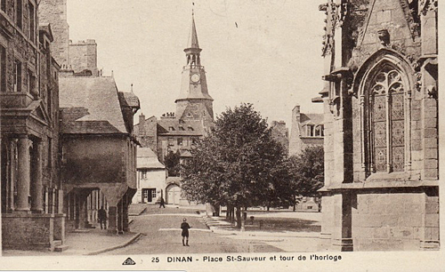 Dinan Place Saint Sauveur Historique