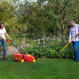 Jardinage Personnage Tondeuse Outils Wolf