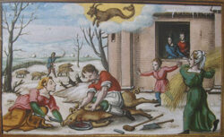 Tuer le cochon Moyen Age